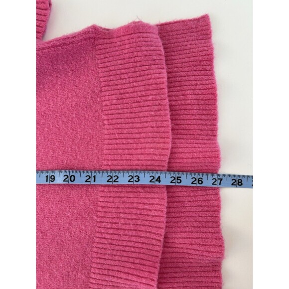 J Crew Womens Small Pink Turtleneck Sweater Knit Alpaca Merino Wool Oversized - Picture 9 of 12